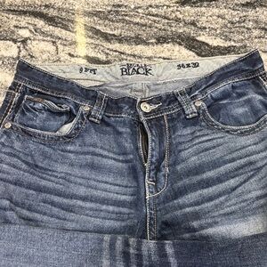 Buckle Men's Straight Jeans - Blue